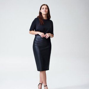 Universal Standard Vegan Leather Pencil Skirt